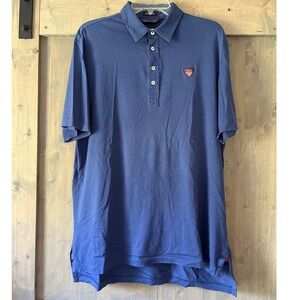 VTG Ralph Lauren Polo Golf Secession Golf Club Polo Shirt‎ Navy Blue Men Large